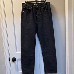 90’s Pinch Waist High Rise Straight Jeans Hitch